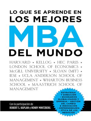 cover image of Lo que se aprende en los mejores MBA del mundo